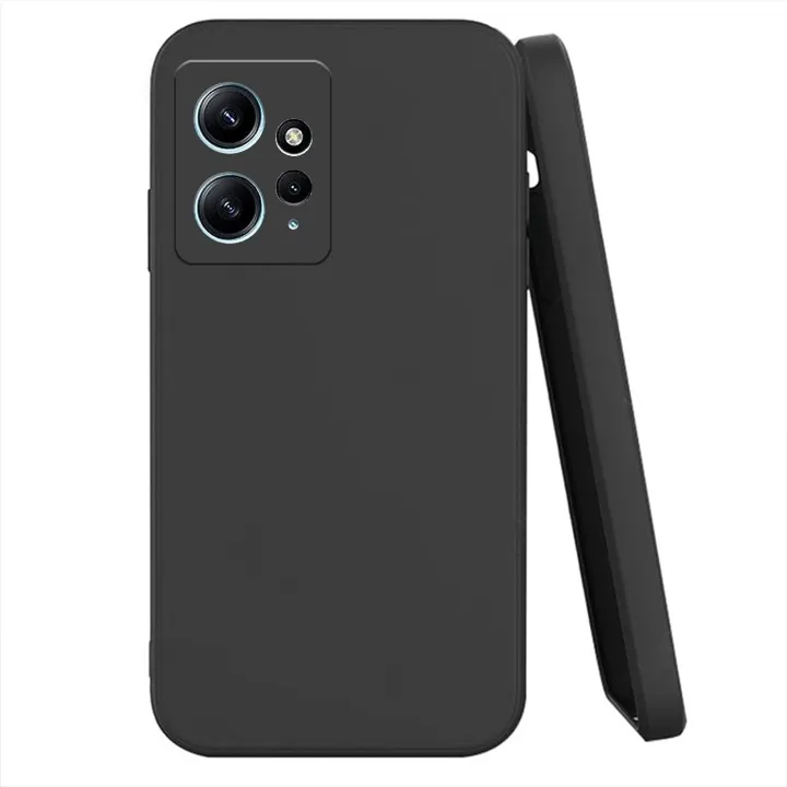 for Redmi Note 12 4G Back Cover Solid Color Multicolor Liquid Silicone Square Phone Case
