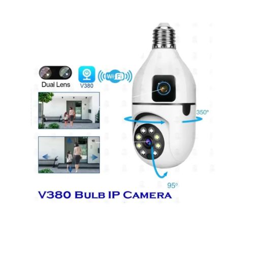V380 PRO E27 360 Degree 1080P Wireless Home Security IP Camera