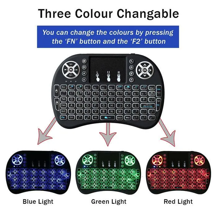 RII i8 Mini Wireless Keyboard with Touchpad