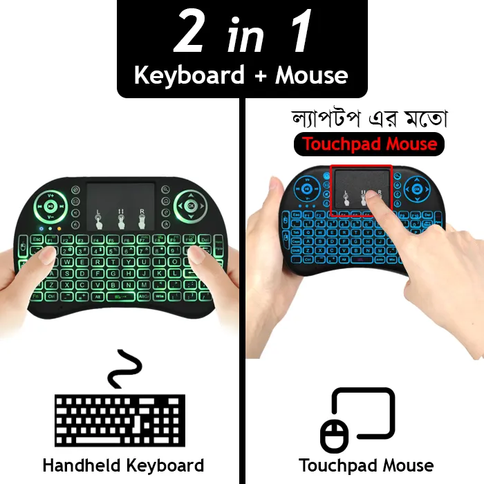 RII i8 Mini Wireless Keyboard with Touchpad