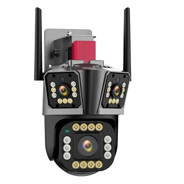 IPC-360 3-Lens Bullet Dome Linkage IP Camera | 20X Hybrid Zoom & AI Security | TUSHAR TECH