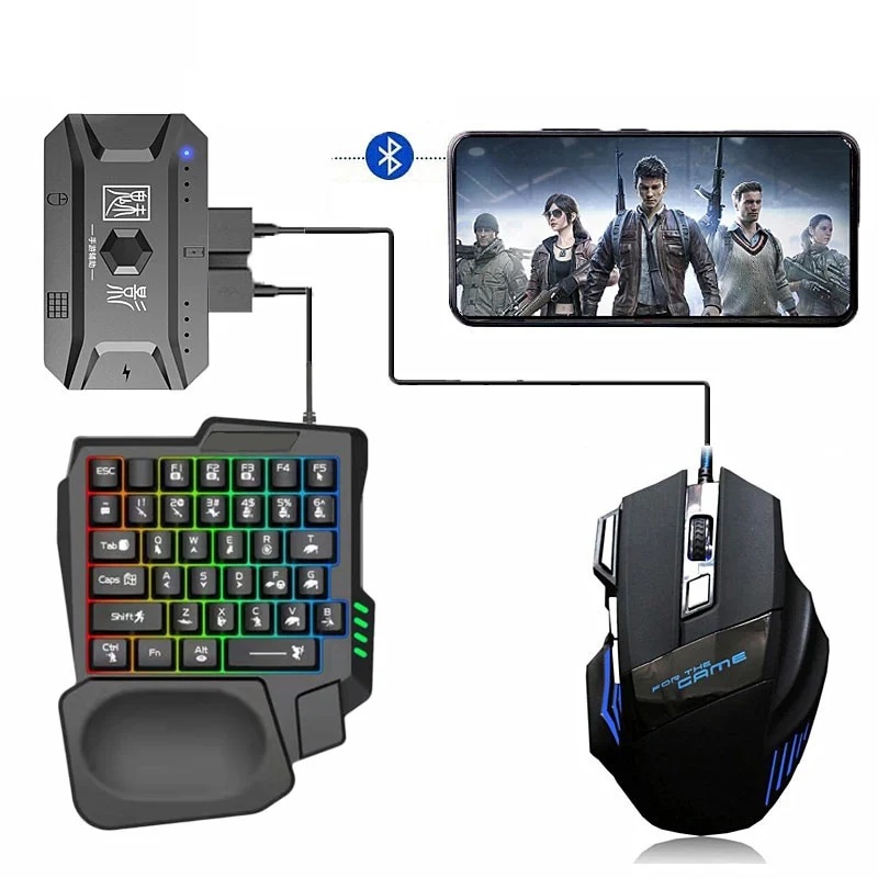 GearUP K190 Mobile Gaming RGB Combo | One-Handed Keyboard & Mouse