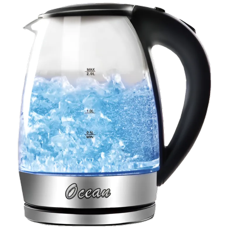 Ocean 2L Electric Kettle - 1500W Fast Boiling, BPA-Free, Boil-Dry Protection & LED Indicator | Best Electric Kettle in Bangladesh | TUSHARTECH.COM.BD