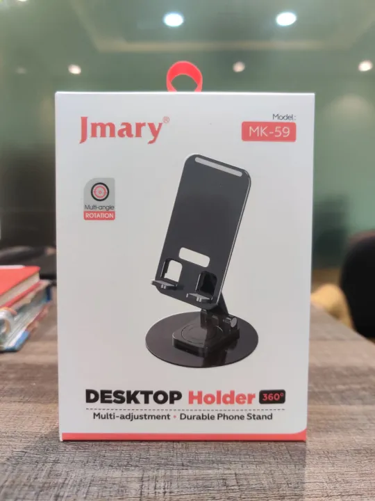 Jmary MK-59 Adjustable Desktop Mobile Holder - Aluminum Alloy Stand for Phones & Tablets up to 10" | TUSHAR TECH