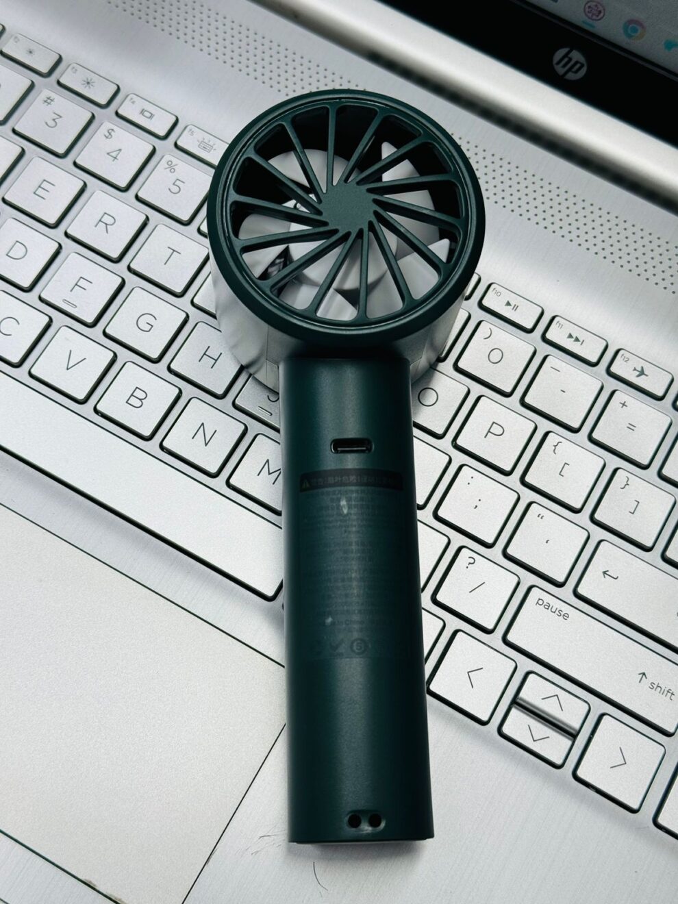 Xiaomi AISOLOVE F01 Handheld Turbo Fan - 2000mAh Battery, 5 Speed Settings, Green Color | Portable Fan in Bangladesh | TUSHAR TECH