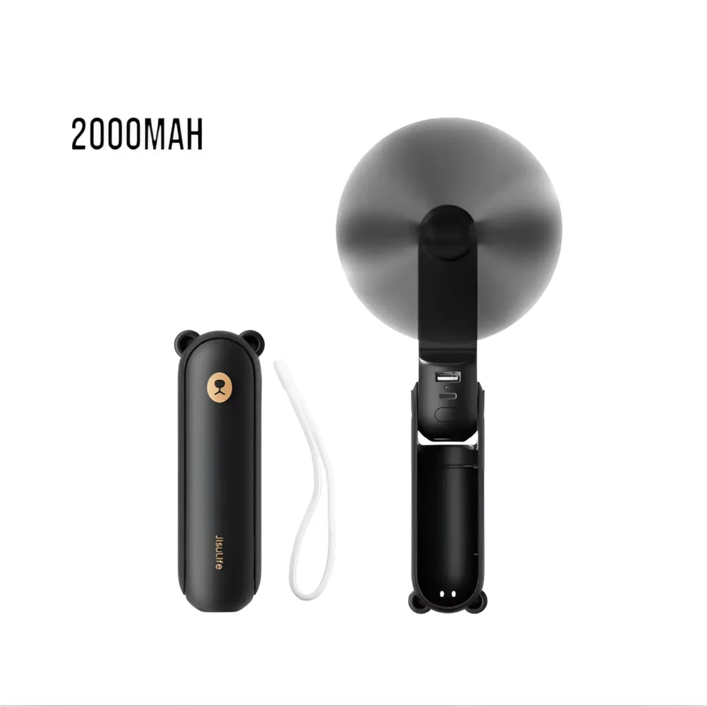 Jisulife F8 Hand Fan - 2000mAh Battery, 21 Hours Runtime, 3-in-1 Portable Fan | TUSHAR TECH