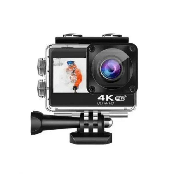 Ausek AT Q60TR 4K Action Camera Combo - Real 4K 60FPS, EIS Stabilization, 30M Waterproof | TUSHAR TECH