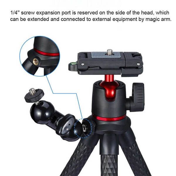 Ulanzi MT11 Octopus Tripod - Flexible, Portable, for DSLR & Phone