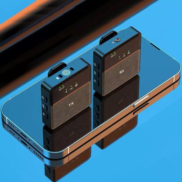 SX9 Dual Mini Wireless Microphone For Type-C & 3.5mm Interface (1:2)