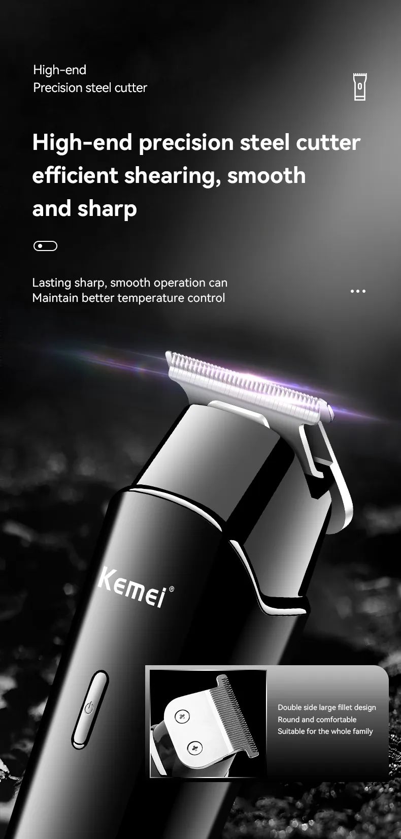 Kemei KM-1113 Hair Trimmer Beard Groomer