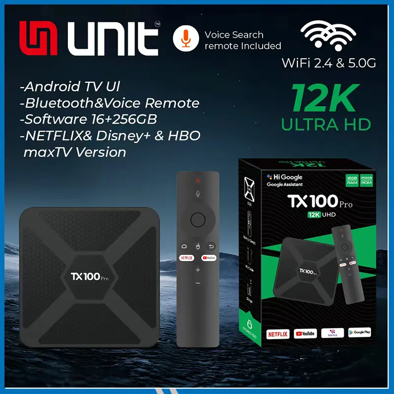 TX100 Pro 12K Android TV Box