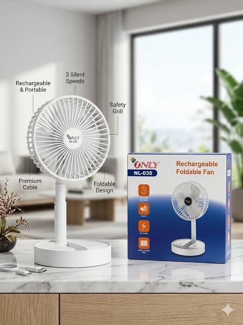 Foldable Fan NL035 Rechargeable Portable