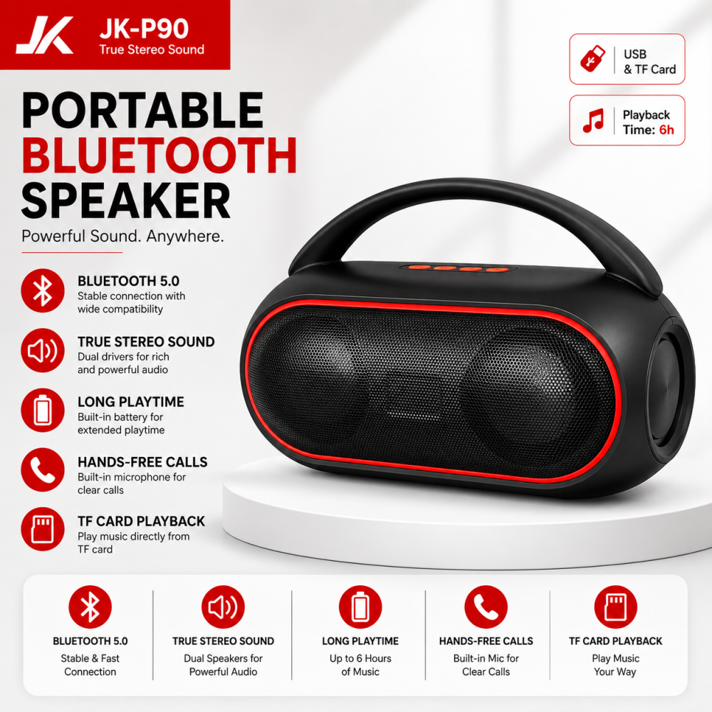 JK-P90 RGB Bluetooth Speaker Stereo