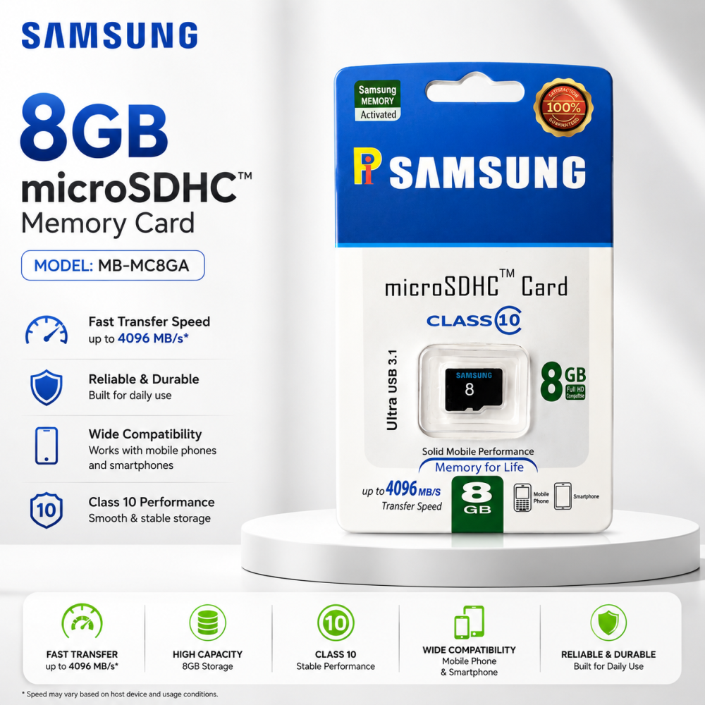 Samsung 8GB SD Memory Card