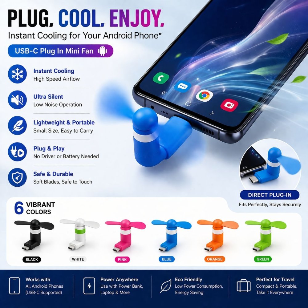 Two in One USB OTG Mini Fan Portable